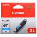 Картридж CANON CLI-451XL C увеличенный синий для PIXMA iP7240/MG6340
