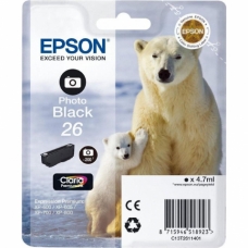 Картридж EPSON T26114012 new для XP-600/700/800 фото черный стандартный